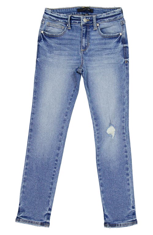 Joe's Jeans Kids' Brixton Ripped Slim Straight Leg Jeans In Medium Wash