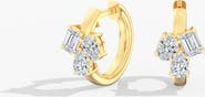 Everlee Multi-Shape Cluster Lab Diamond Huggie Hoop in 14K Gold