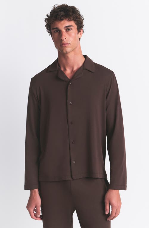 Skims Jersey Pajamas In Brown