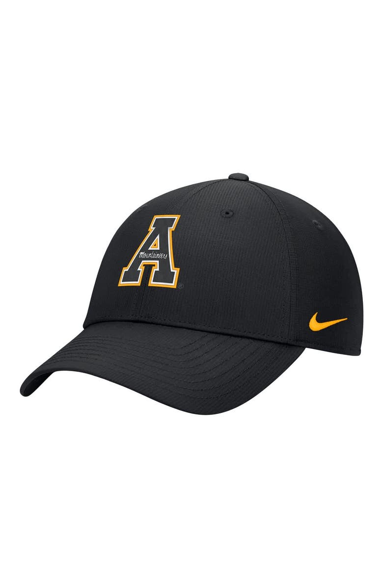 Nike Men's Nike  Black Appalachian State Mountaineers 2025 On-Field Club Performance Adjustable Hat, Main, color, 