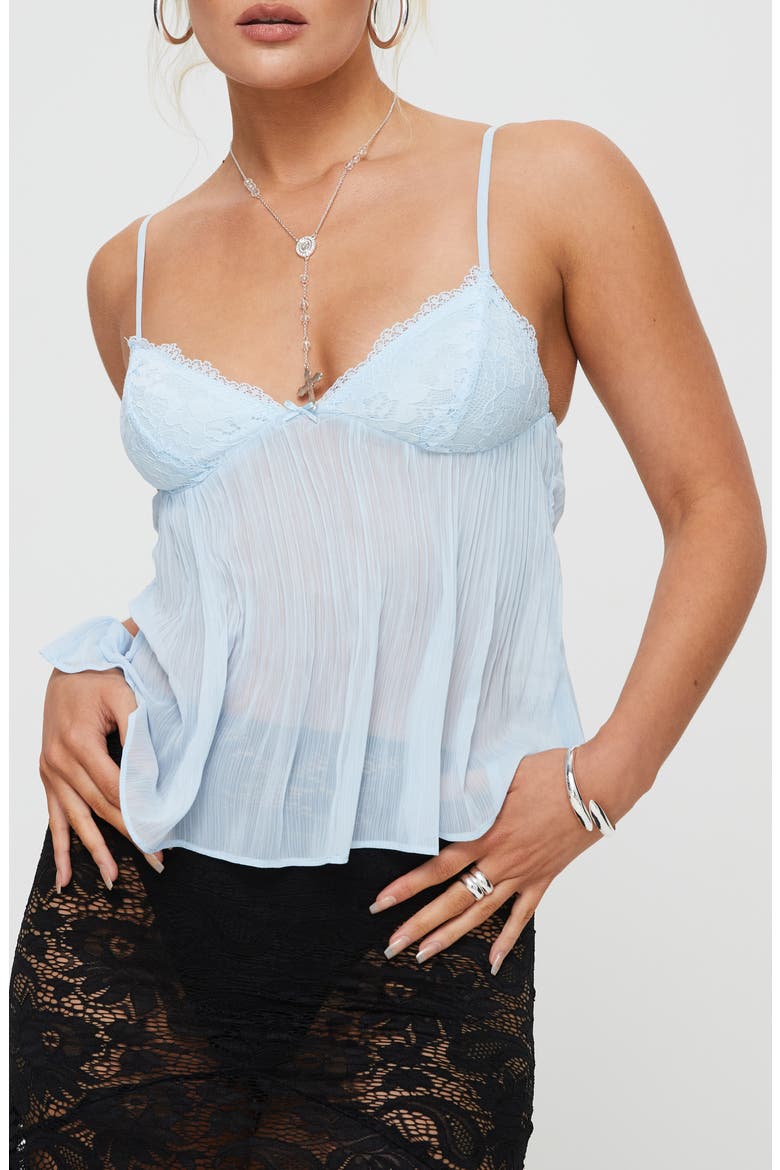 Zami Pleated Camisole, Main, color, BLUE