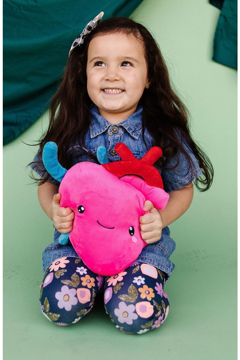 Heart Plushie Organ, Alternate, color, Bright Pink