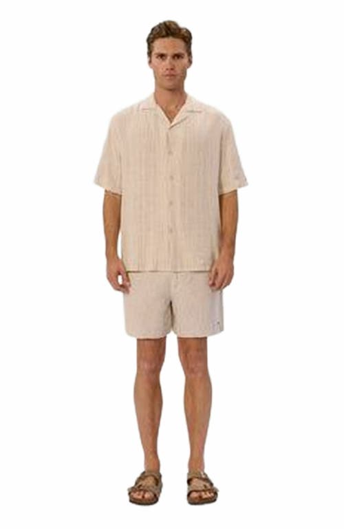 Industrie Australia The Forretta Short Sleeve Shirt In Neutral