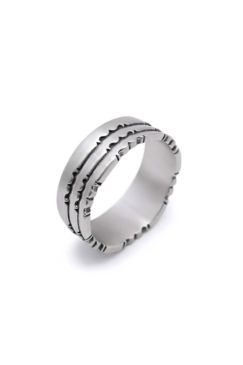 Silver Armor Ring, Main, color, SILVER