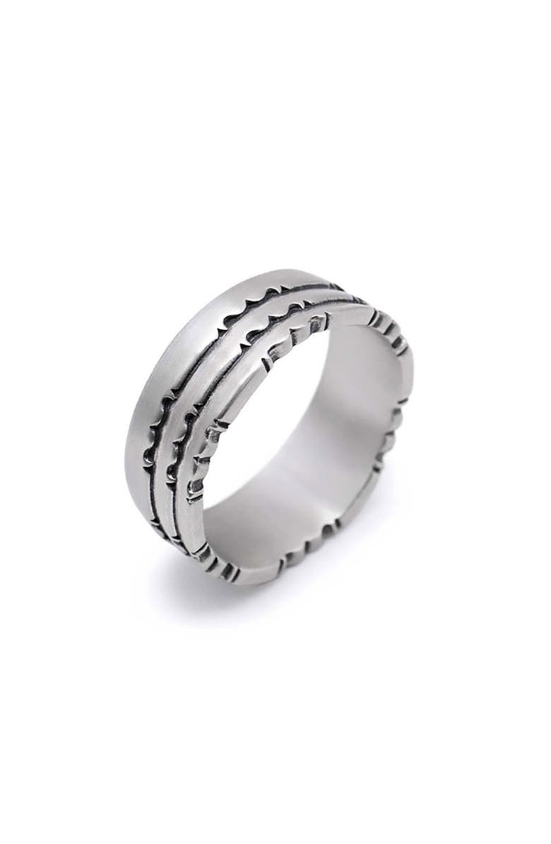 Serge DeNimes Silver Armor Ring, Main, color,