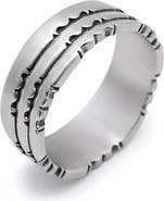 Serge DeNimes Silver Armor Ring