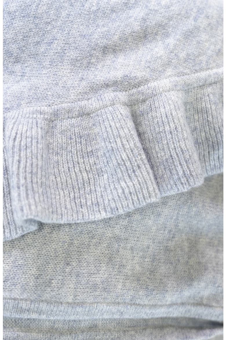 Cashmere ruffled shawl, Alternate, color, LIGHT GREY