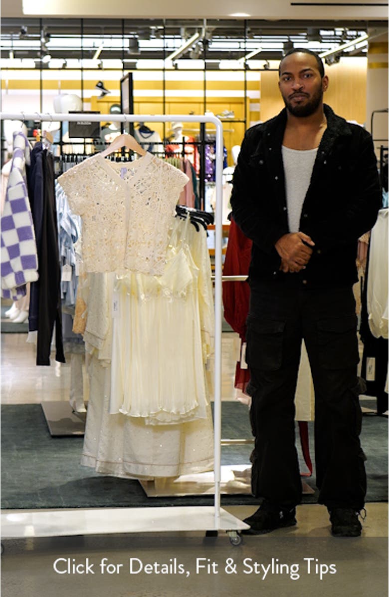 Kids' Open Stitch Knit Button-Up Top, sales video thumbnail