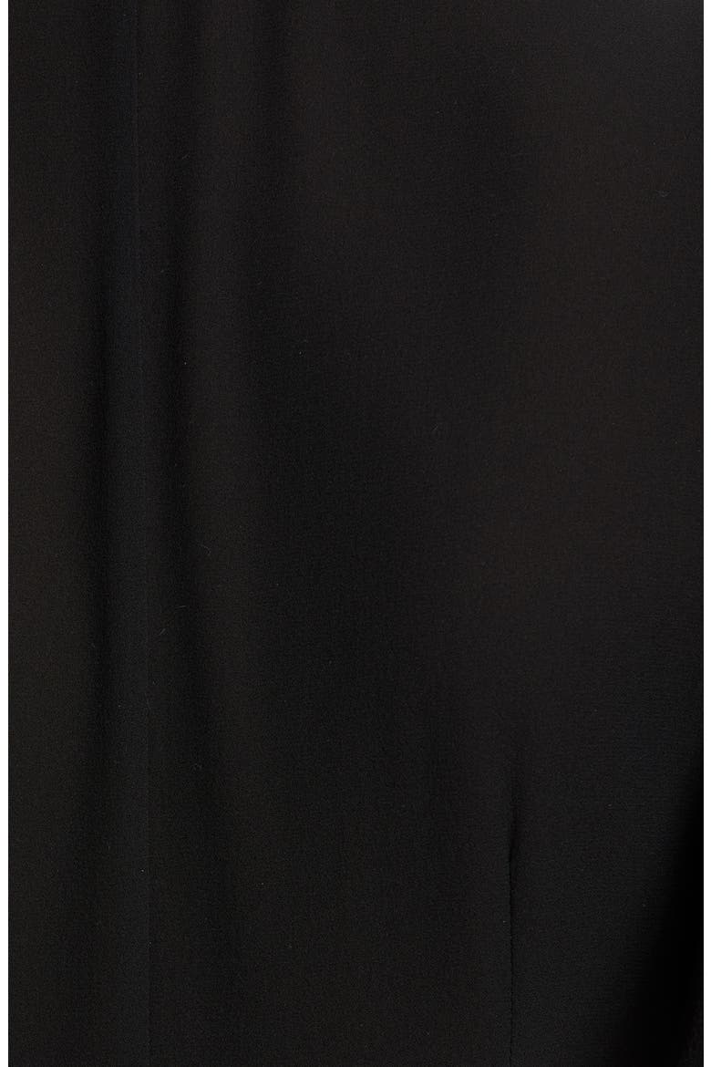 Alexander McQueen Silk High/Low Peplum Blouse, Alternate, color, BLACK