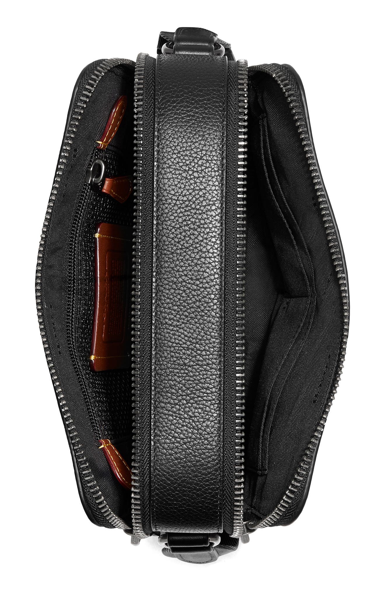 COACH Charter Pebble Leather Crossbody Bag, Alternate, color, 