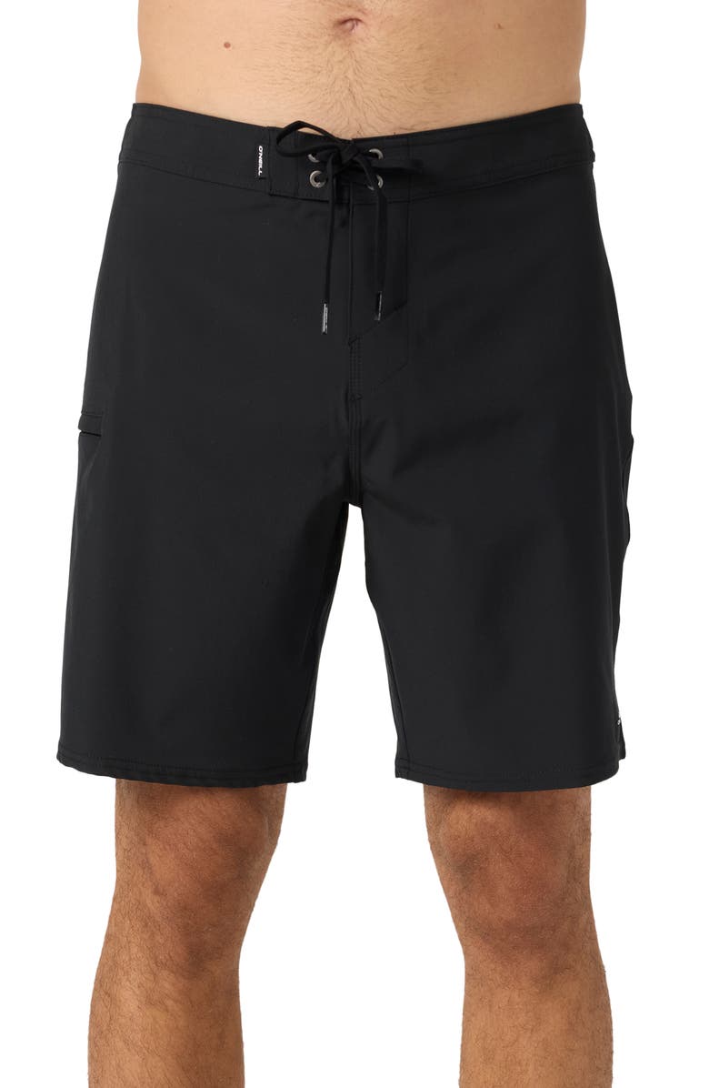 O'Neill Hyperfreak Heat Board Shorts, Main, color, Black
