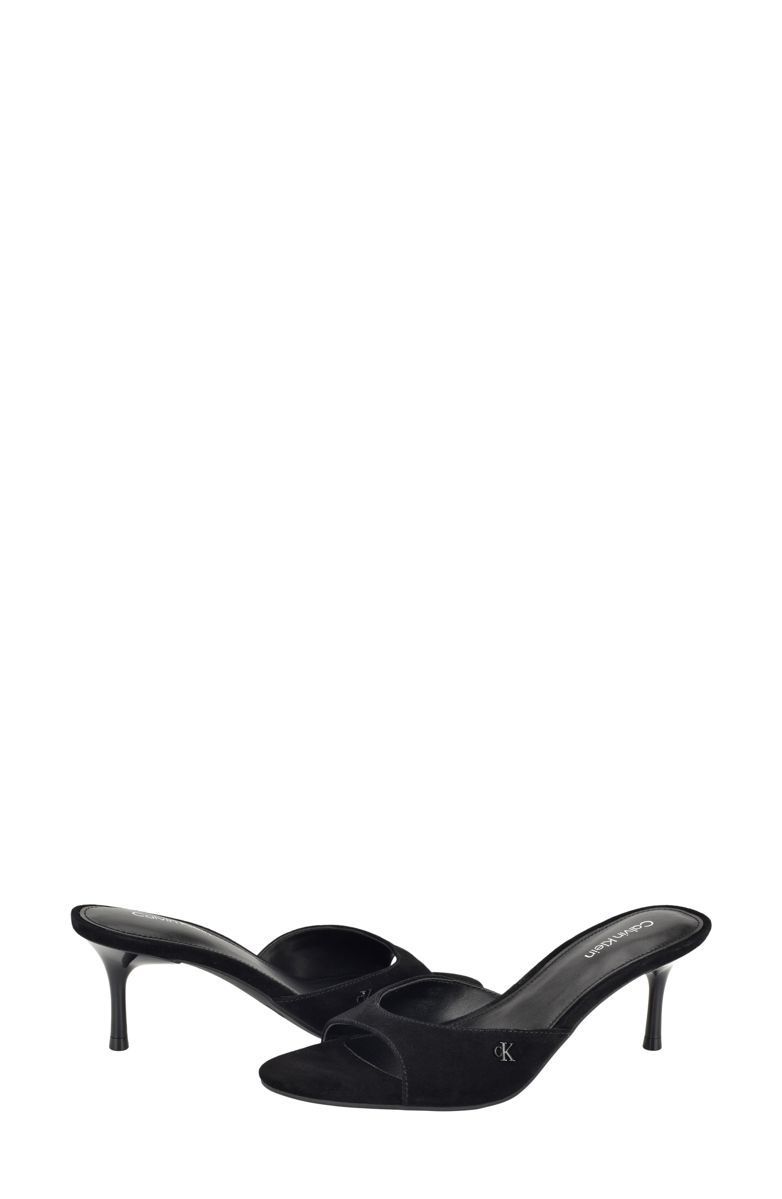 Calvin Klein Vixie Slide Sandal, Alternate, color, Black
