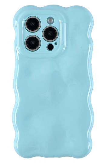 Auramma Bubbles Iphone 15 Pro Case In Baby Blue