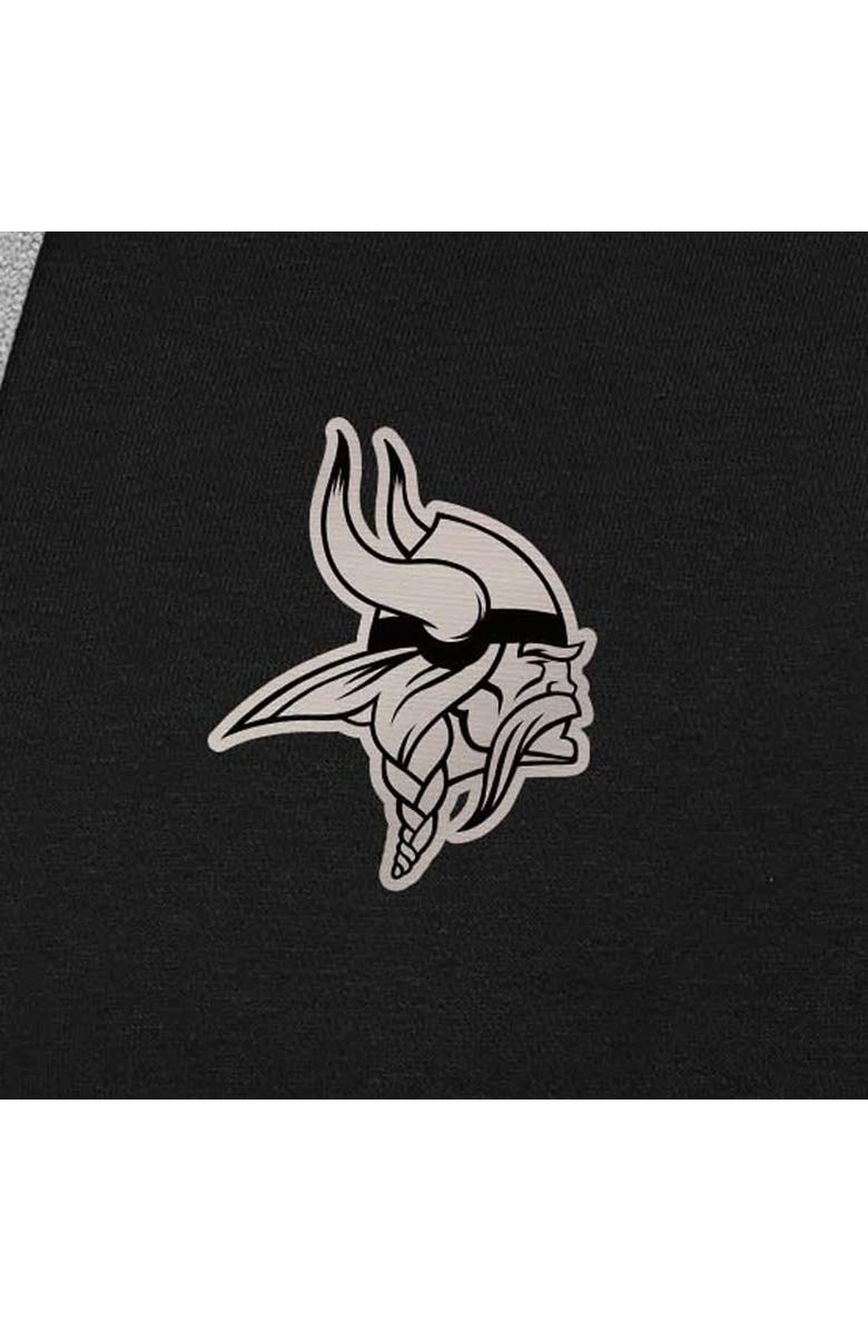 ANTIGUA Men's Antigua Black Minnesota Vikings Brushed Carbon Victory Pullover Hoodie, Alternate, color, Black