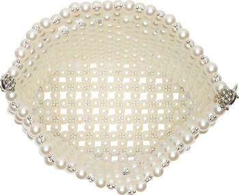 Slouchy Faux Pearl Shoulder Bag