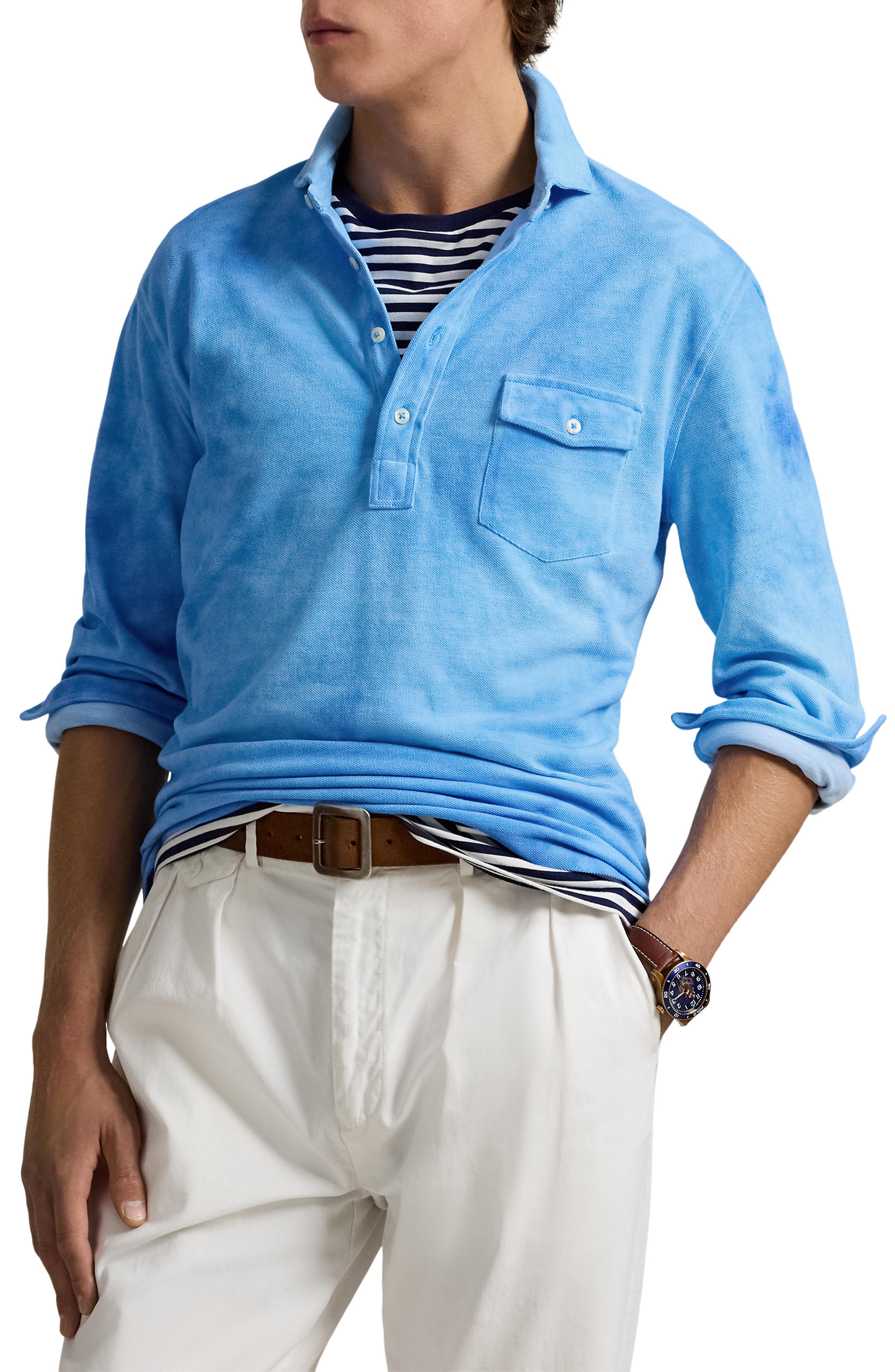 Polo Ralph Lauren Long Sleeve Cotton Piquè Polo