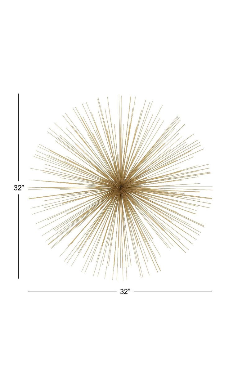 WILLOW ROW Gold Contemporary Starburst Wall Decor, Alternate, color,