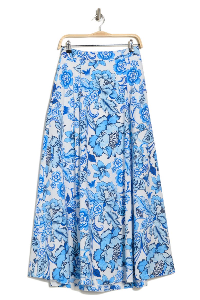 Abigail Floral Print Maxi Skirt, Alternate, color, PICASSO