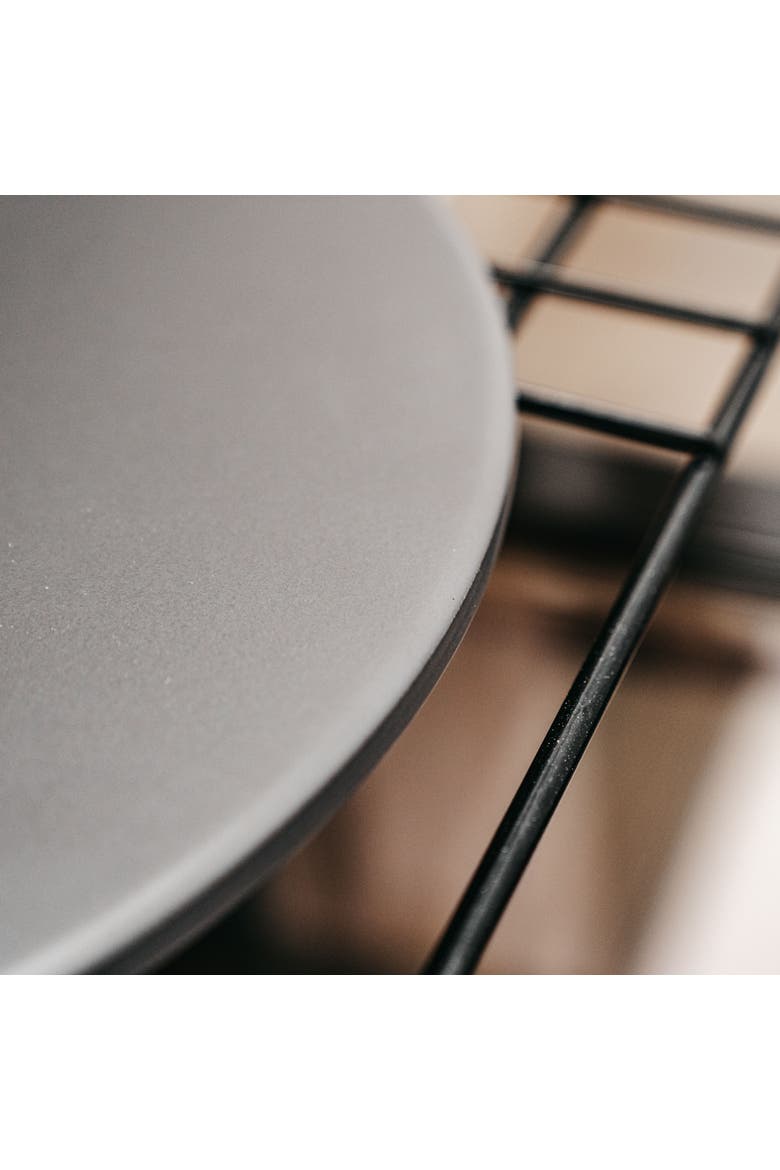 Glazed Cordierite Round Pizza Stone, 16-Inch, Alternate, color, Grey
