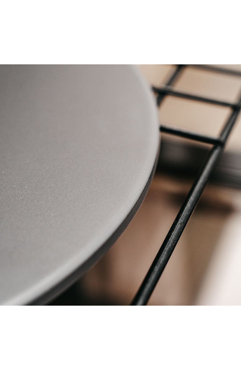 Old Stone Glazed Cordierite Round Pizza Stone, 16-Inch, Alternate, color, Grey