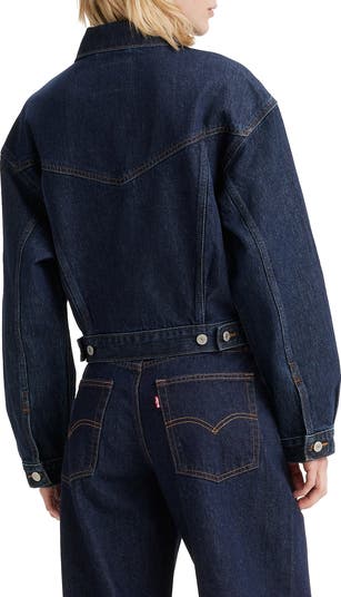Shrunken '90s Denim Trucker Jacket