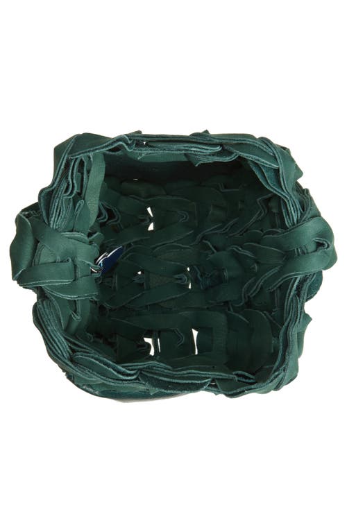 Sc103 Melon Leather Links Handbag In Botanic
