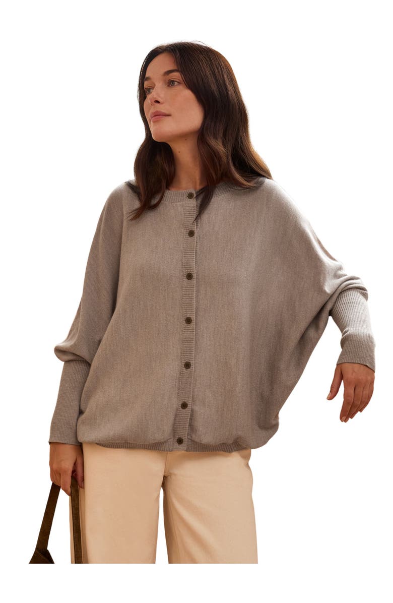 Celtic & Co. Fine Knit Merino Cardigan, Main, color, Oatmeal