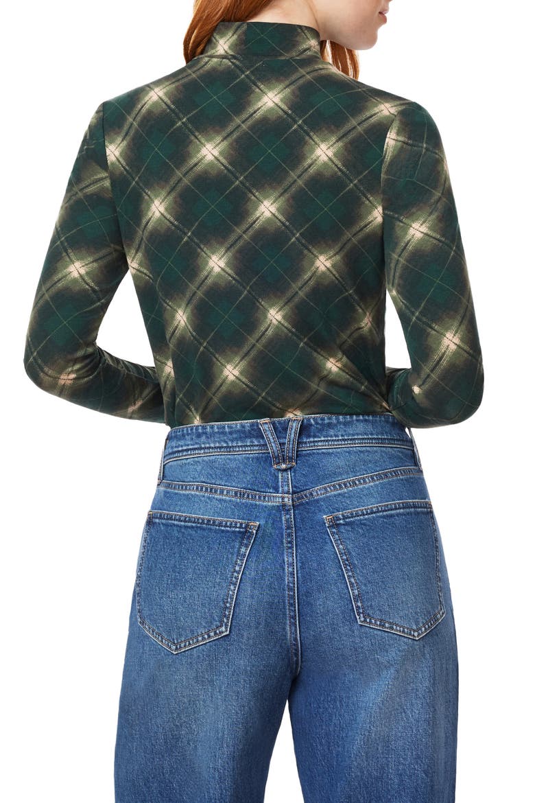 Long Sleeve Mock Neck Top, Alternate, color, SCARAB PLAIDS