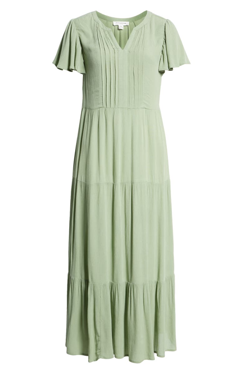 beachlunchlounge Asena Flutter Sleeve Midi Dress, Alternate, color, 