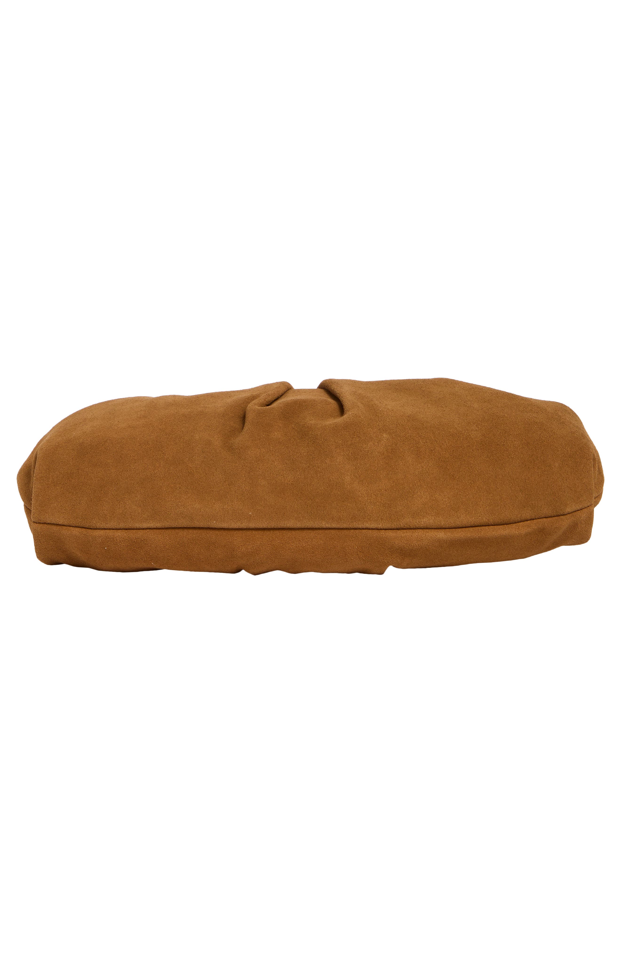 Suede Clutch, Alternate, color, COGNAC SUEDE
