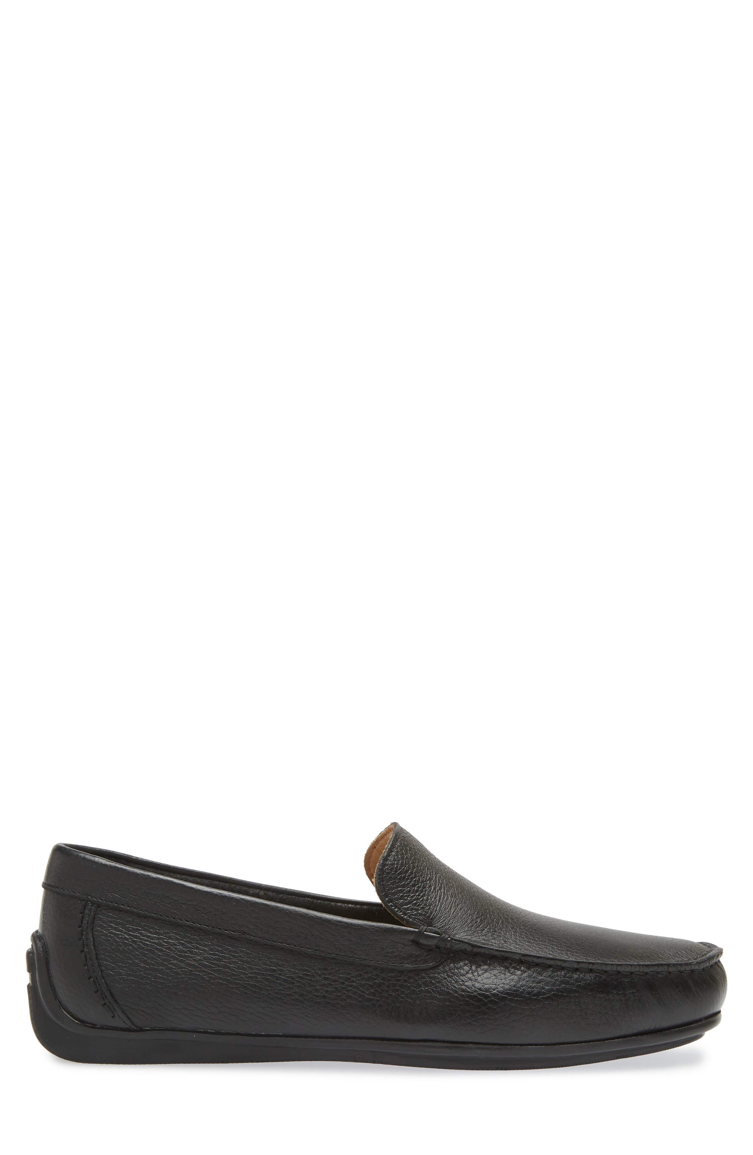Freddie Moc Toe Driving Loafer, Alternate, color, BLACK