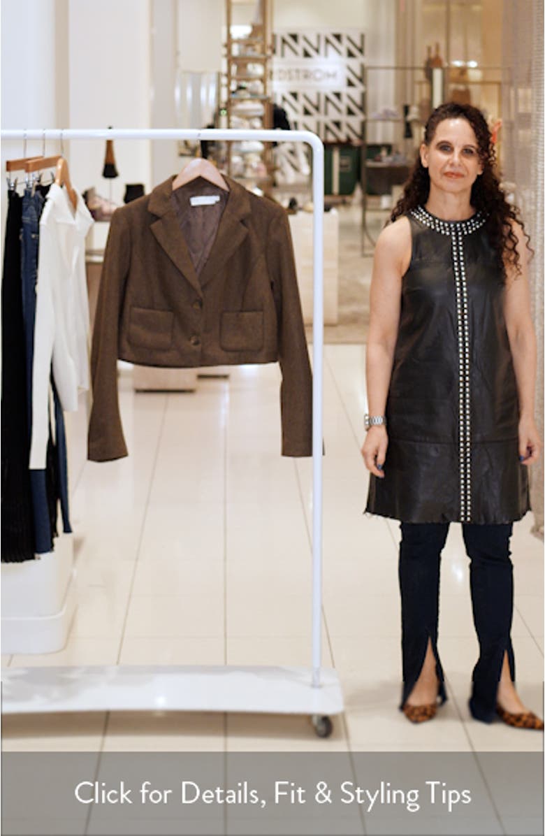 Siarah Houndstooth Crop Jacket, sales video thumbnail