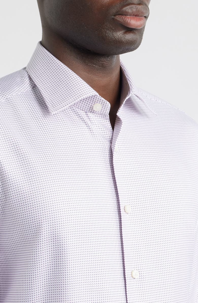 Jack Victor Wayne Cotton Dress Shirt, Alternate, color, Berry