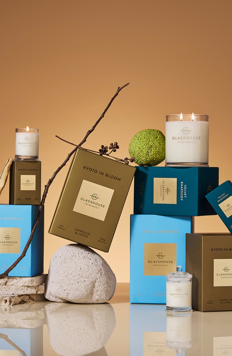 Glasshouse Fragrances Kyoto in Bloom Two-Wick Scented Candle, Alternate, color, Kyoto In Bloom