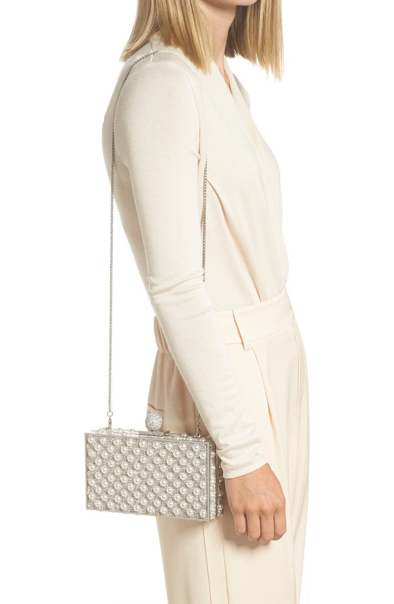 SOPHIA WEBSTER Clara Crystal Box Clutch, Alternate, color,