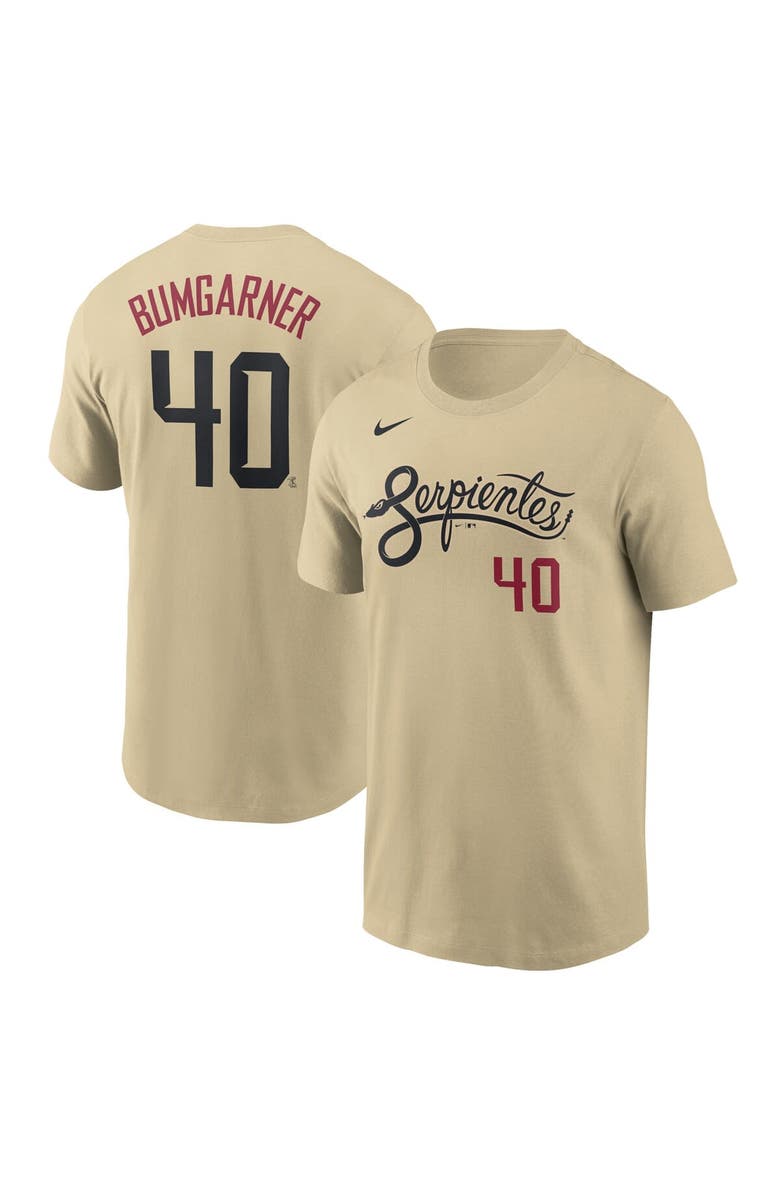 Nike Men's Nike Madison Bumgarner Gold Arizona Diamondbacks City Connect Name & Number T-Shirt, Alternate, color, 