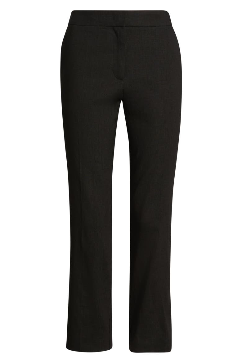 Tapria Slim Fit Crop Pants, Alternate, color, BLACK