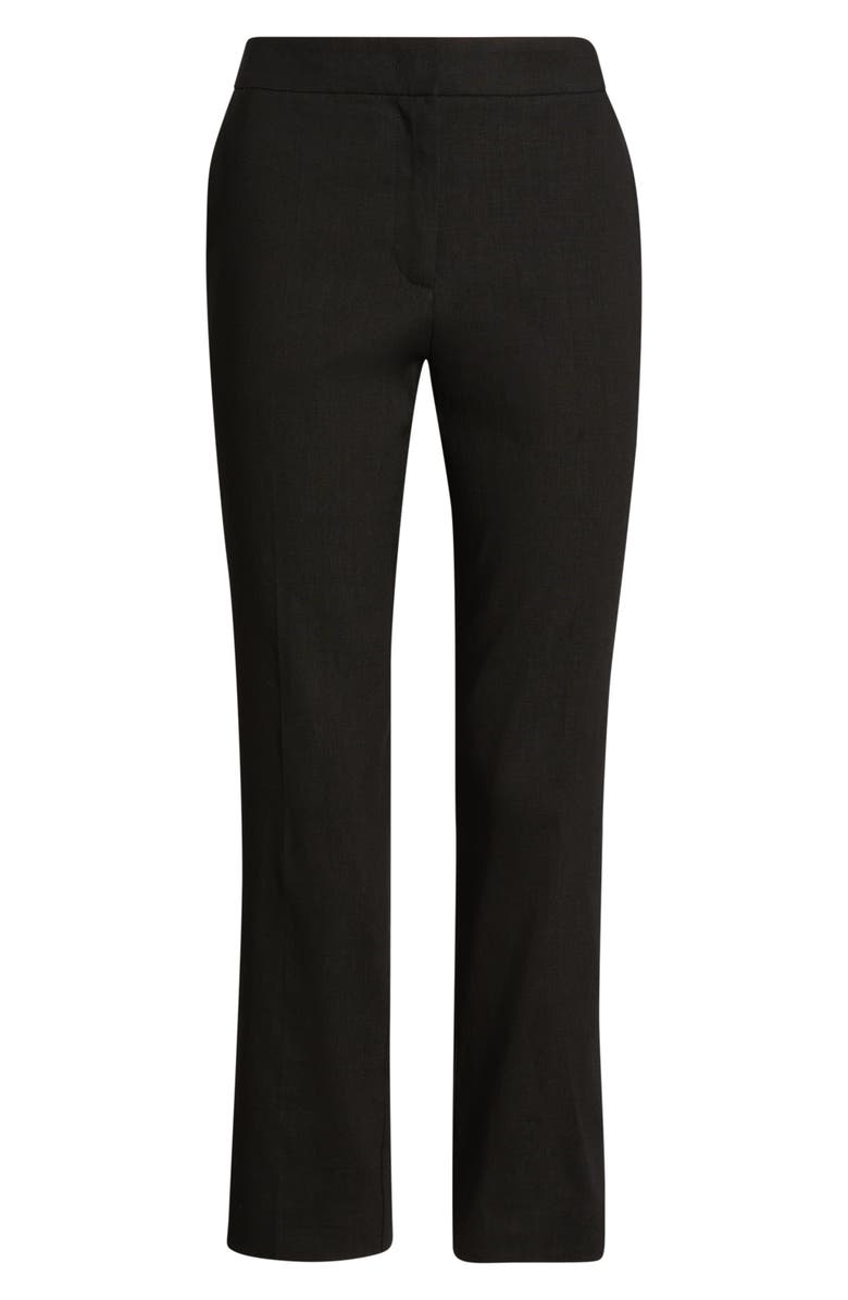BOSS Tapria Slim Fit Crop Pants, Alternate, color, Black