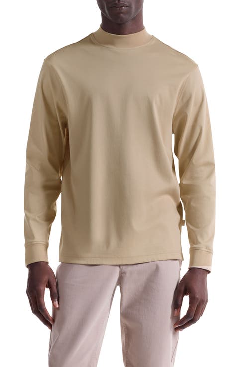 Mock Neck Pima Cotton Sweater