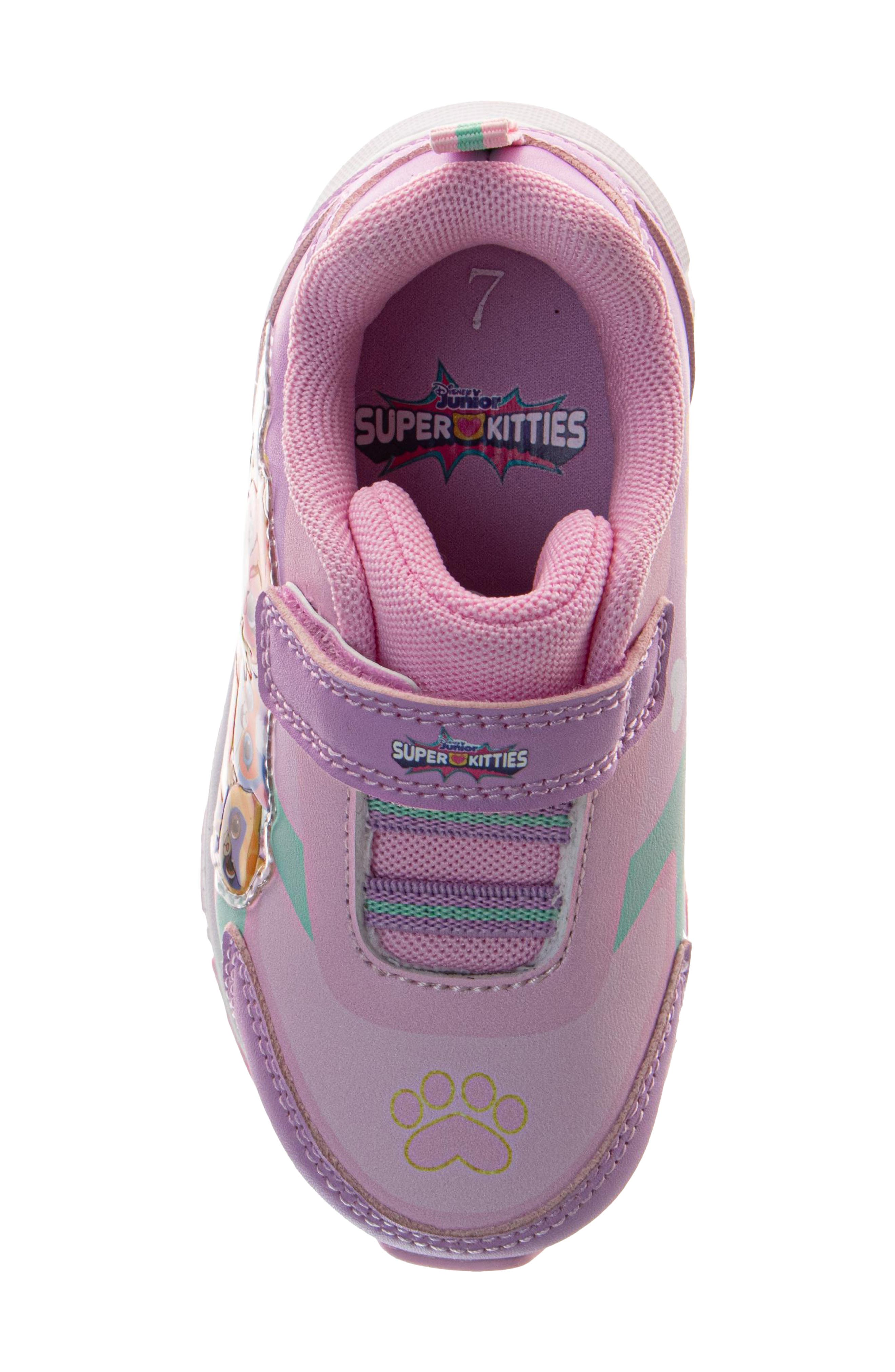 Kids' x Disney SuperKitties Light-Up Sneaker, Alternate, color, PURPLE