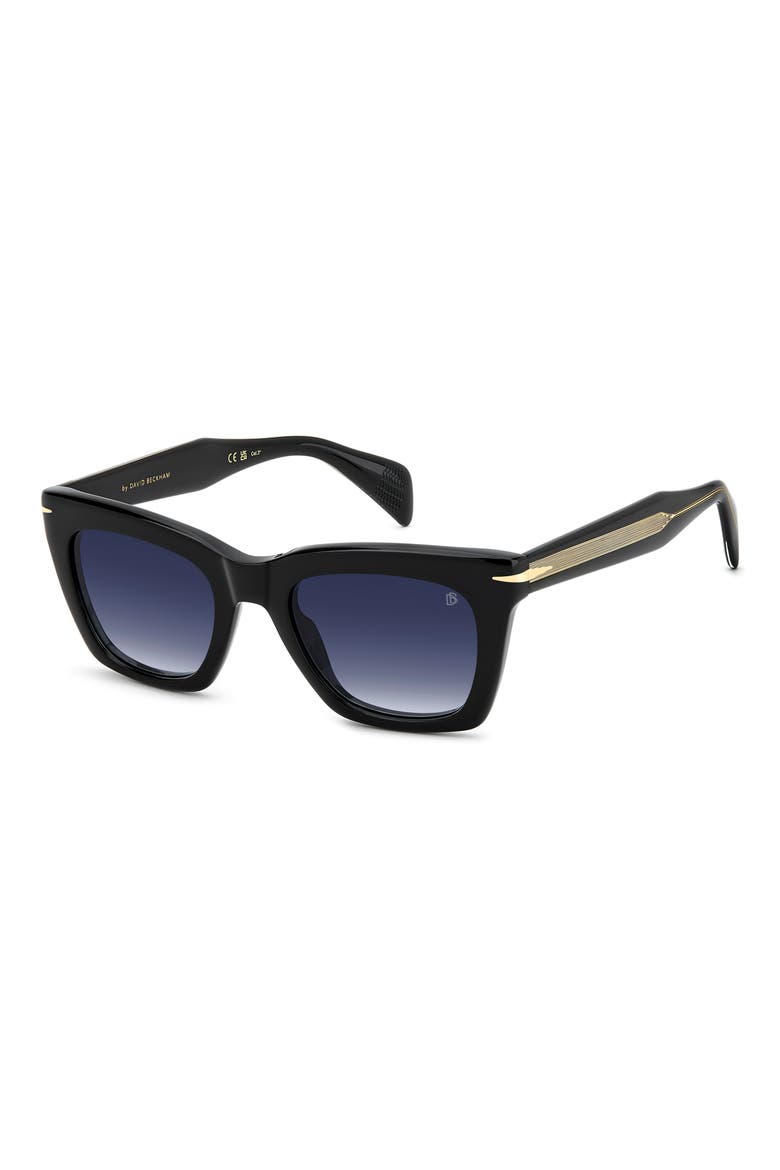 DB 99/Miami 51mm Gradient Rectangular Sunglasses, Alternate, color, BLACK/ BLUE SF