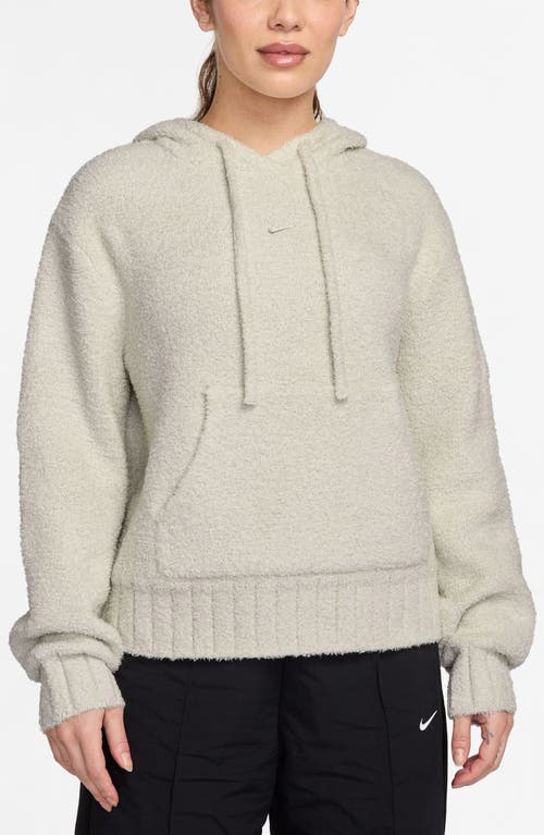 Nike Sportswear Phoenix Oversize Bouclé Hoodie In Nude
