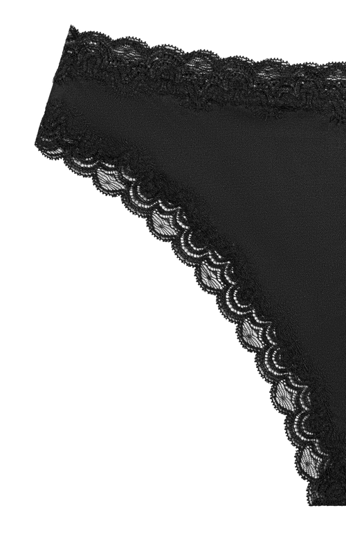 Shop Uwila Warrior Soft Silk Thong Underwear In Tap Shoe Black