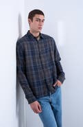 Topman Check Cotton Button-Up Shirt