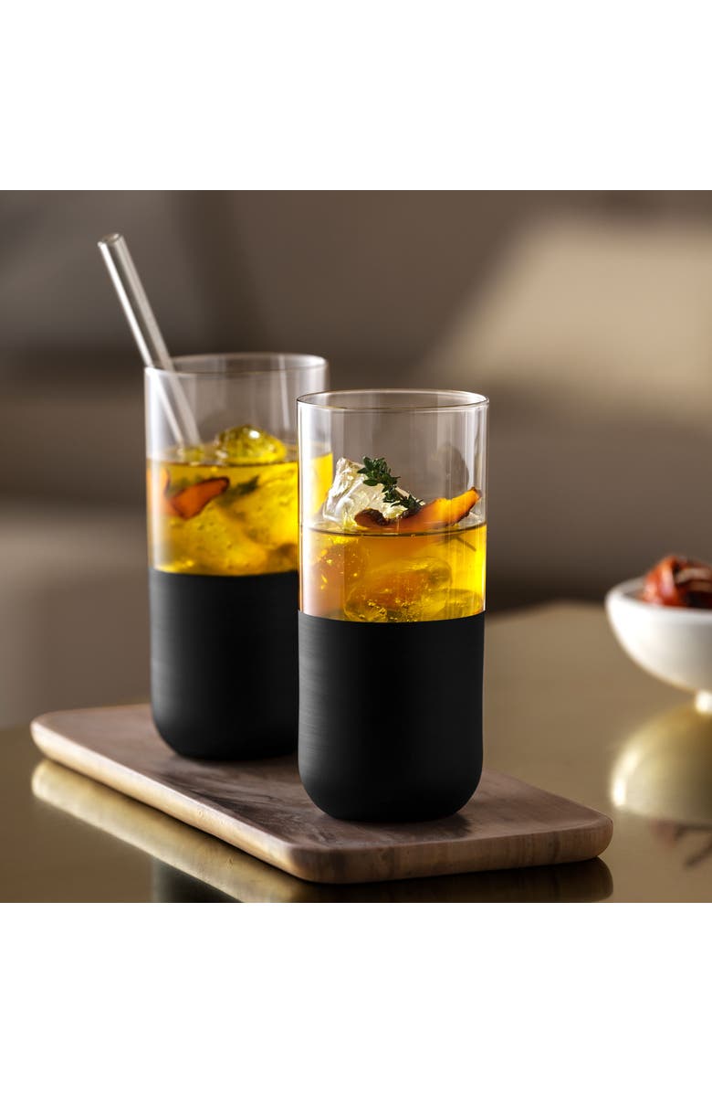 Villeroy & Boch Manufacture Rock Highball Set of 4, Alternate, color, Clear