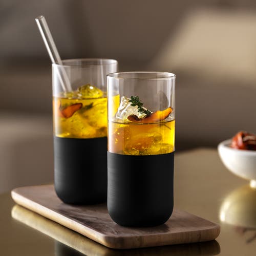 Villeroy & Boch Manufacture Rock Highball Set Of 4 In Clear