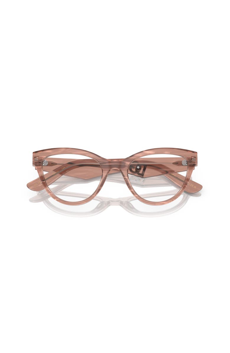 Dolce&Gabbana 52mm Butterfly optical glasses, Alternate, color, Brown