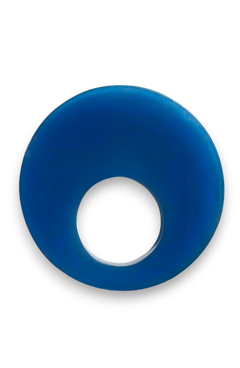 Pillowpia Resin Napkin Rings Large Set/4, Alternate, color, Sapphire