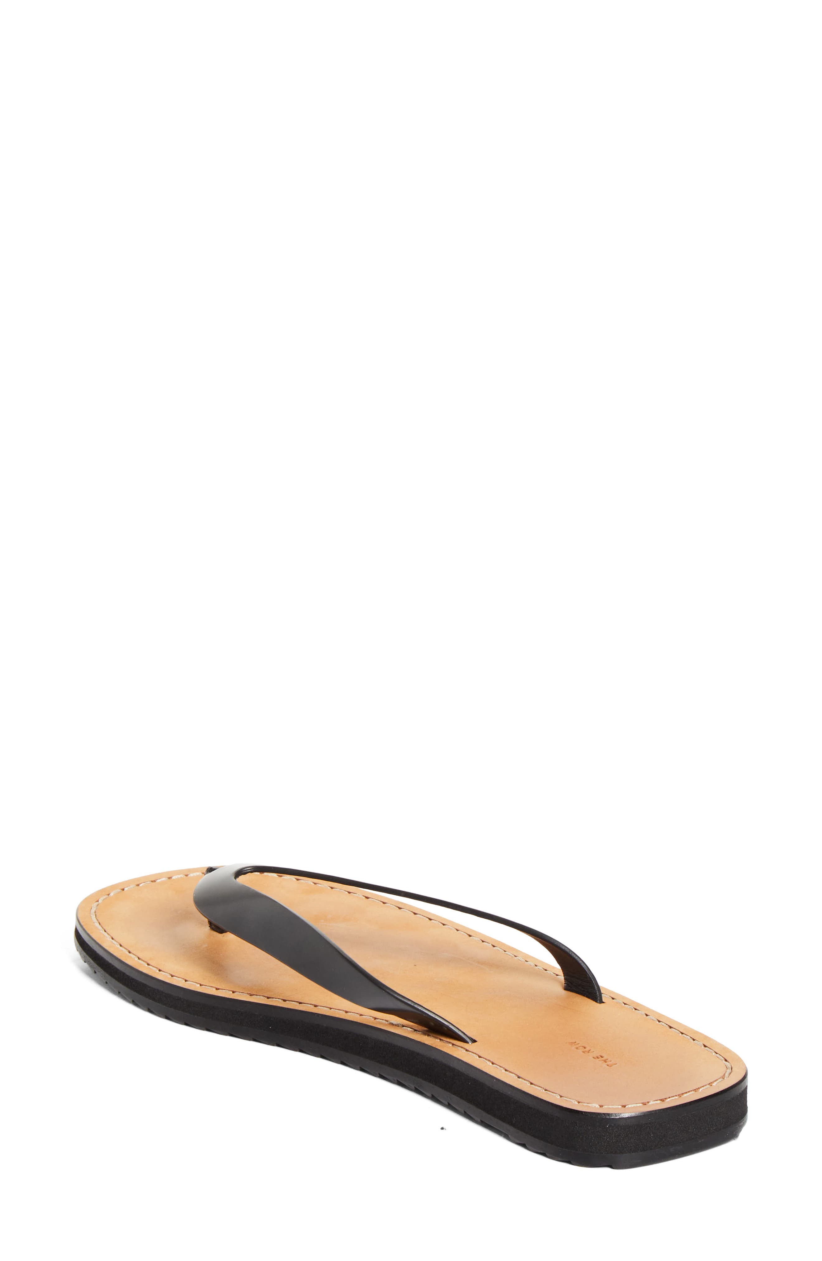 The Row Dune Classic Ginza Flip Flop, Alternate, color, Black