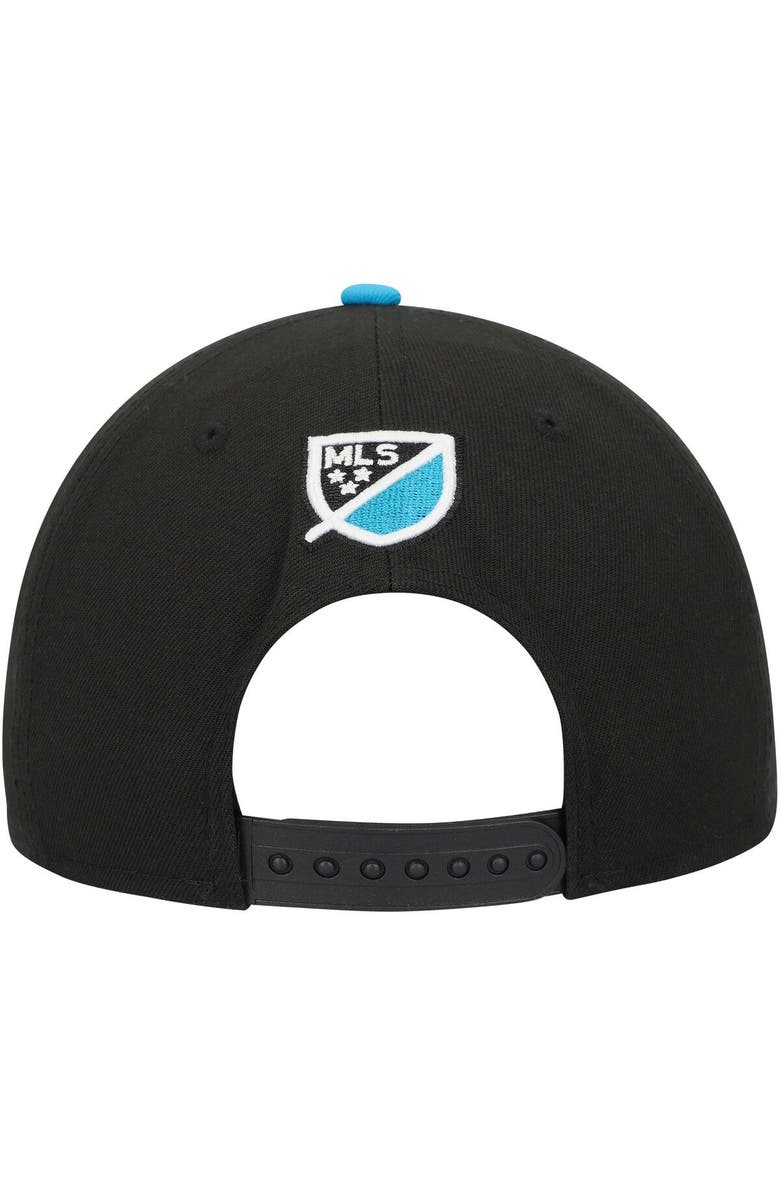 New Era Men's New Era Black/Blue Charlotte FC Two-Tone 9FIFTY Snapback Hat, Alternate, color, Black